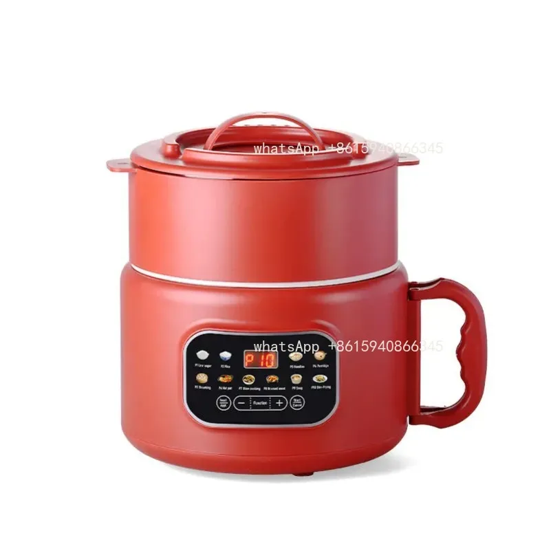 Electric Rice Cooker, Smart Multifunctional Small Rice Cooker for 3-4 People, Ceramic Glazed Inner Pot