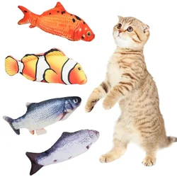 Floppy Fish Cat Toy Electric Fish for Cats Catnip Interactive Cat Fish Toys USB Charging Flopping Movement Cat Nip Toy Pet Toys