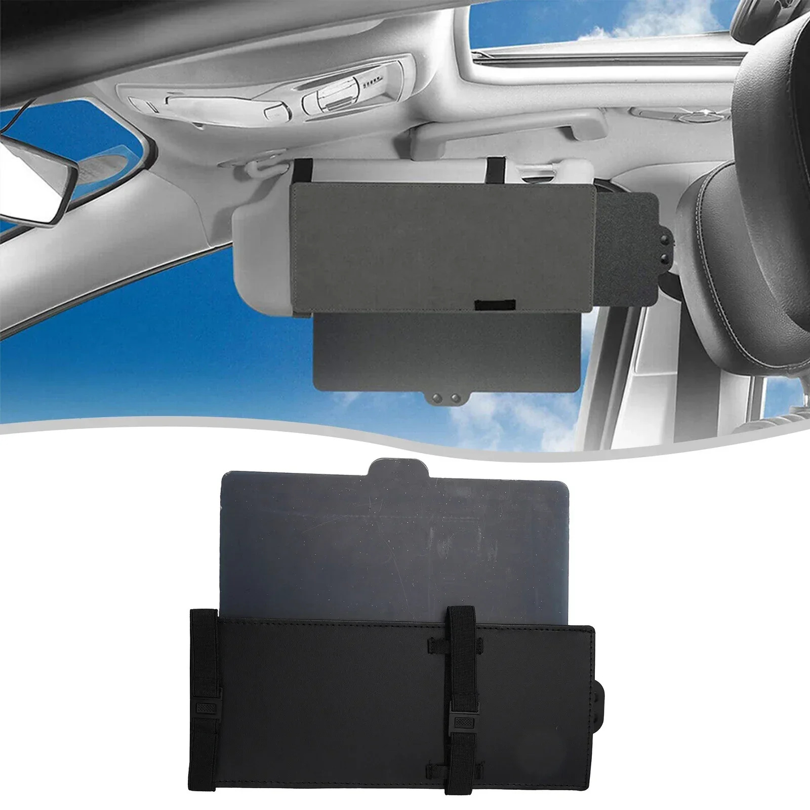 

Car Shade Sun Extend Visor 5.1-8.2inch Anti Glare Auto Parts Black Replacement Shield 12.2-21.6inch High Quality