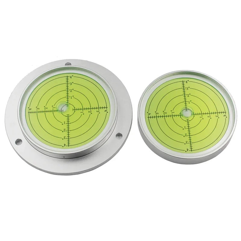 

Circular Round Spirit Level Bubble Large Heavy Machinery Leveling Balance Device Instrument Green Dia130mm 100mm 1PCS