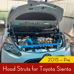 Car Hood Rod Strut Bar For Toyota Sienta 2015 2016 2017 2018 2019 2020 2021 2022 2023 XP170 Lift Spring Shock Bracket Accessory