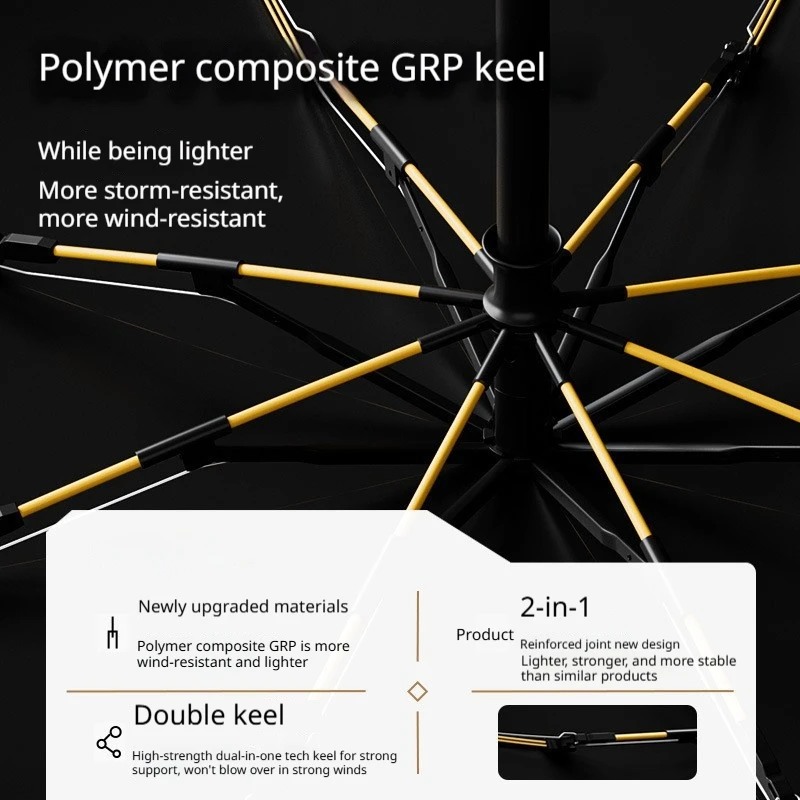 Storm Resistant Portable Buckle Umbrella Manual Folding Reverse Design Sun Shading Umbrella for All Weather Conditions