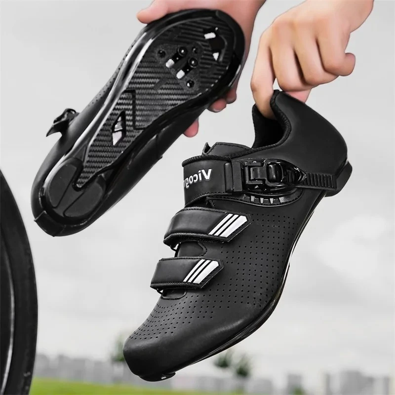 サイクリングシューズ-メンズ-レディース-ロード-mtb-バイクシューズ-通気性-ハードソール-フックループストラップ-クリップレス-ノンスリップ-アウトドア-自転車-トレーニングシューズ