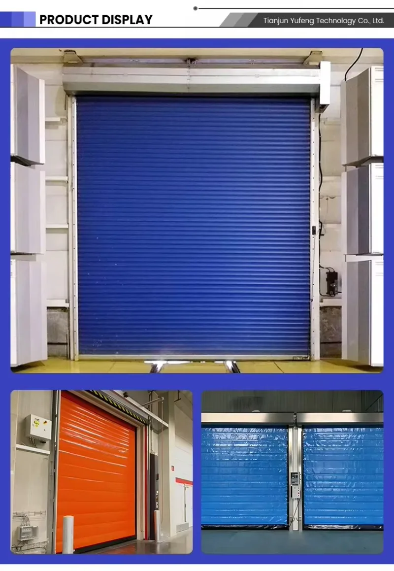 Customized High Speed Roll Cold Storage Door High Speed Rolling Shutter Door/Cool Room Insulation Freezer Door For Sale