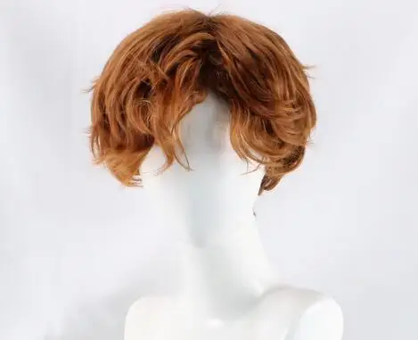 Young Men short red Brown wavy Ron cosplay Cosplay Costumes hair Wigs