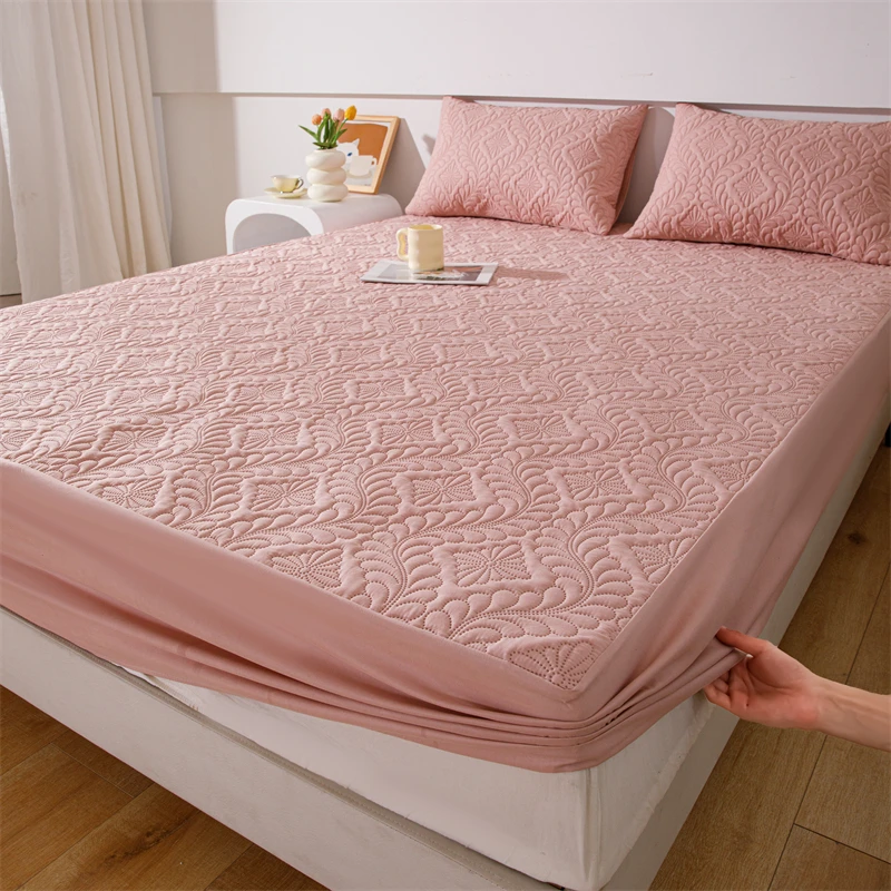 1PC waterproof bedsheet and mattress protective cover anti slip dustproof and moisture-proof protective cover bedroom