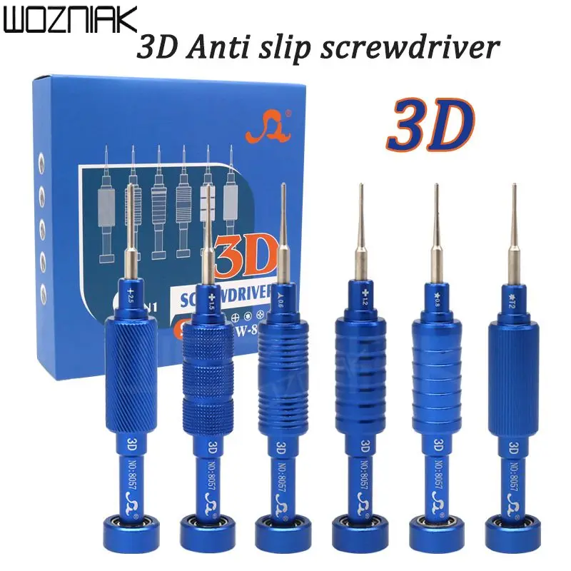 iShell 3D Screwdriver Set Non-Slip Mobile Phone High Precision Maintenance Hand Tool Magnetic Repair Disassemble Bolt Driver Kit