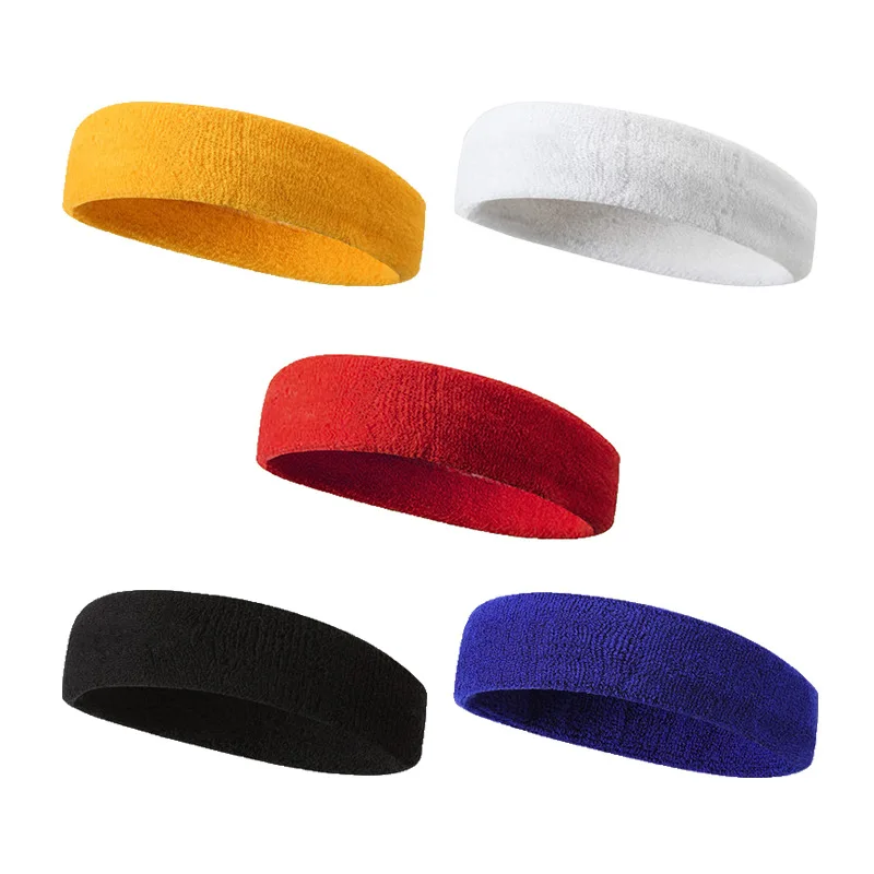 Pure Color Sports Headband Running Headwear Sweat-Absorbent Headband Basketball Antiperspirant Belt Fitness Sweat Guide Belt