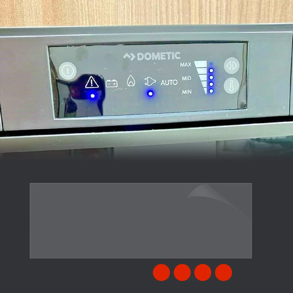 170x50mm RV Fridge Control Panel Removable Protection Cover Tinted Caravan Motohome Fridge Interior Accessories For Dometic
