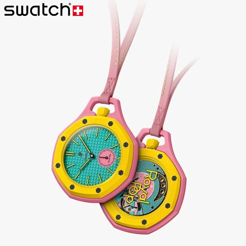 Swatch x Audemars Piguet Royal Oak Royal Pop Limited Edition Design-Inspired Light Luxury Pocket Watch SSX03J100N
