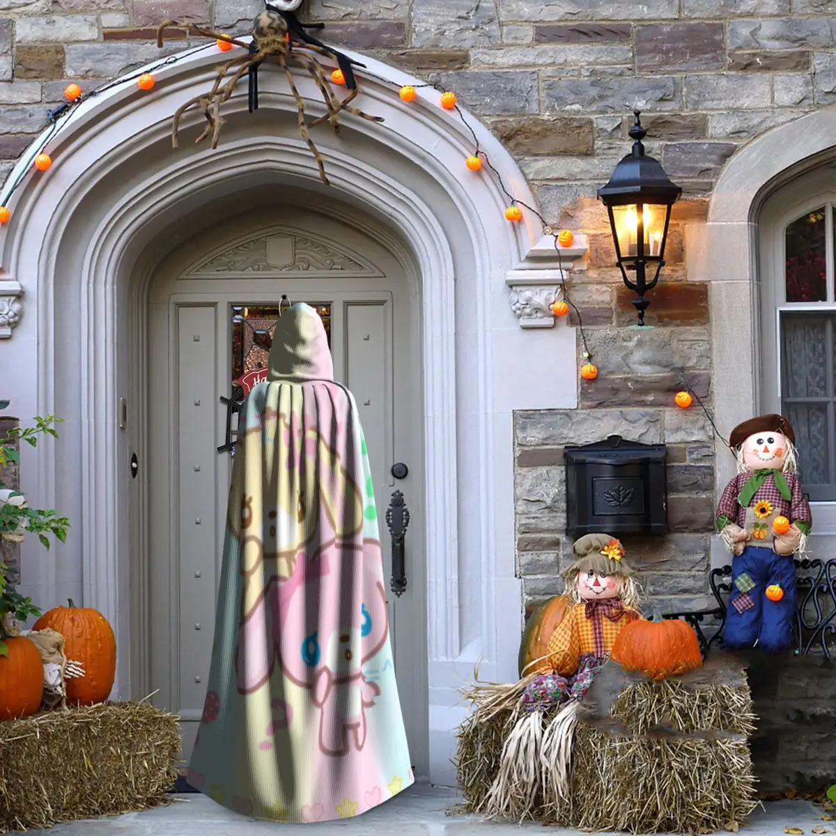 Sugarbunnies-capa larga con capucha de dibujos animados de Anime, disfraz Medieval de bruja, capa de Cosplay, Halloween, vampiro, adulto, Unisex