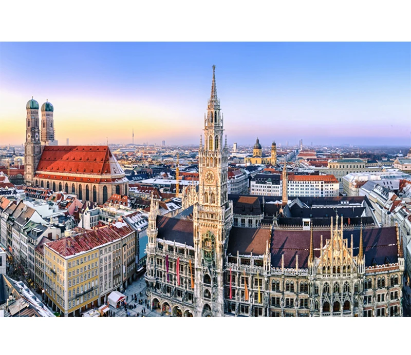 75*50cm Adult 1000PCS Paper Jigsaw Puzzle Landscape Puzzles Early Morning in Munich Stress Relief Educational Entertainment Toy