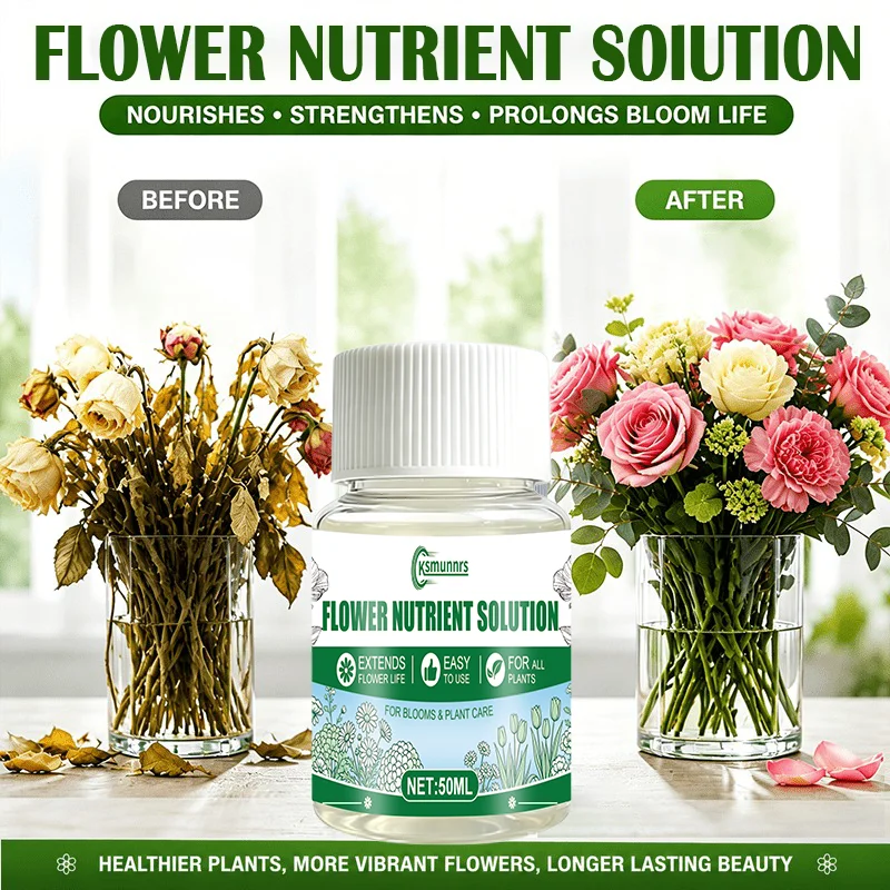 Indoor Plant Hydroponic Flower Nutrient Solution Fresh Flower Nourishment Healthy Growth Companion Water Supplement
