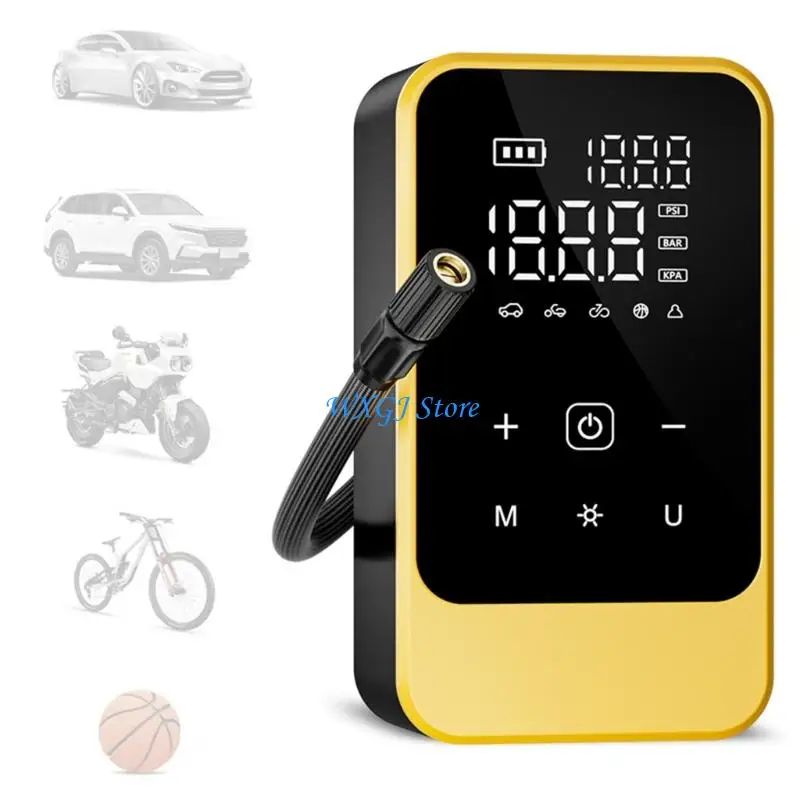 

37JE Rechargeable Air Pumps Tire Inflator Portable Compressor Digital Tyre Inflator