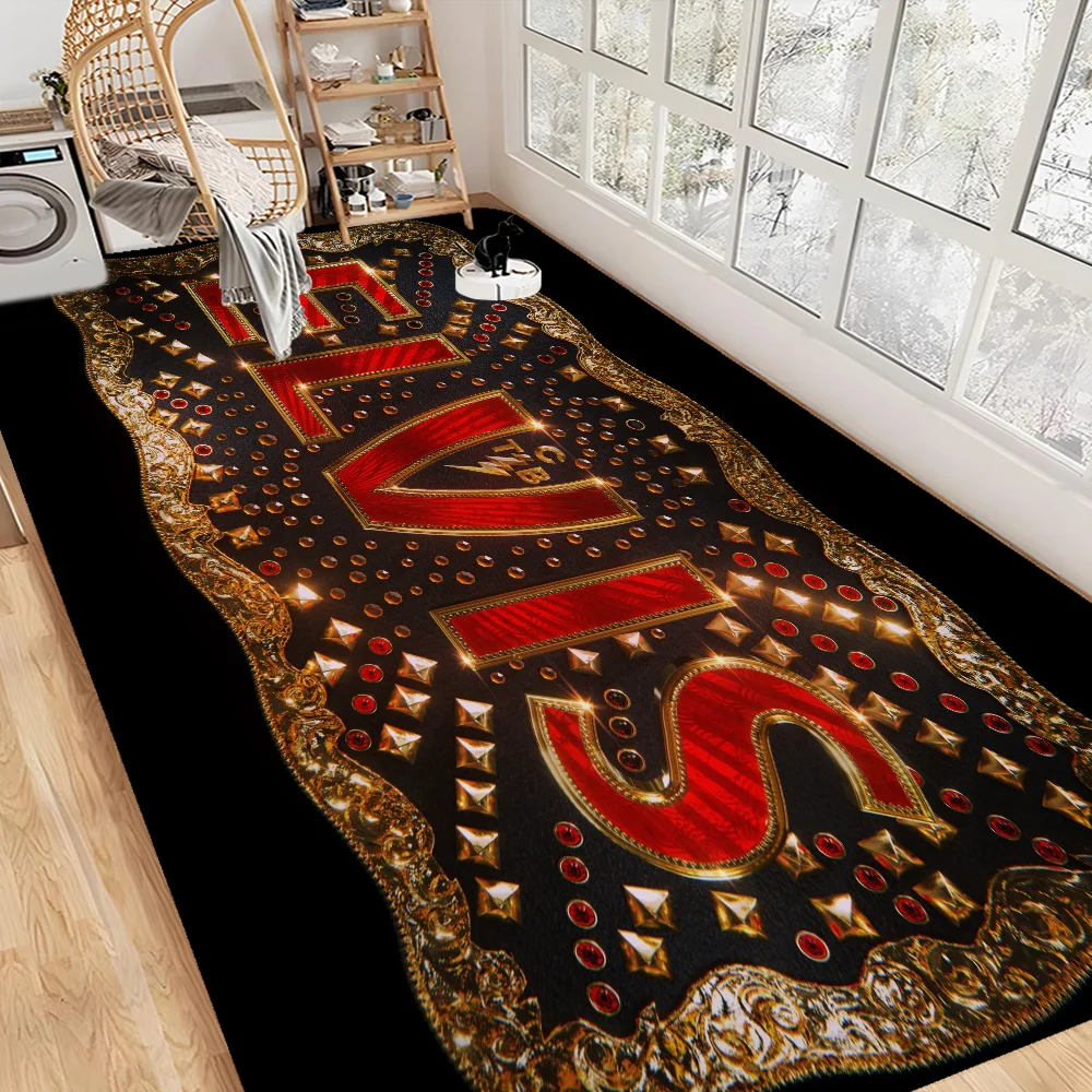 

Singer E-Elvis P-Presley Hallway Carpet Non-Slip Laundry Room Mat Laundry Decor Balcony Child Living Room Bedside Area Rugs