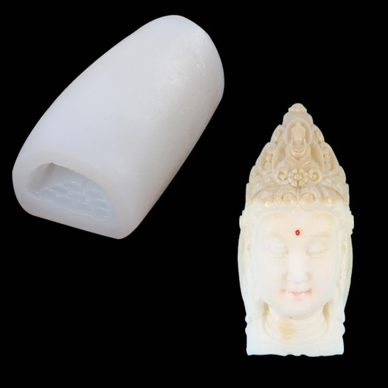 3D Guanyin Silicone Mold Statue Moulds for DIY Crafts-Decor