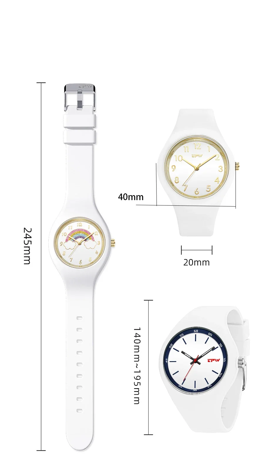 Women Cream Color Watch Ultra-thin Fashion Gift Silicone Strap Leisure Watch Geneva Sport Wristwatch Clock Rubber Strap Watches