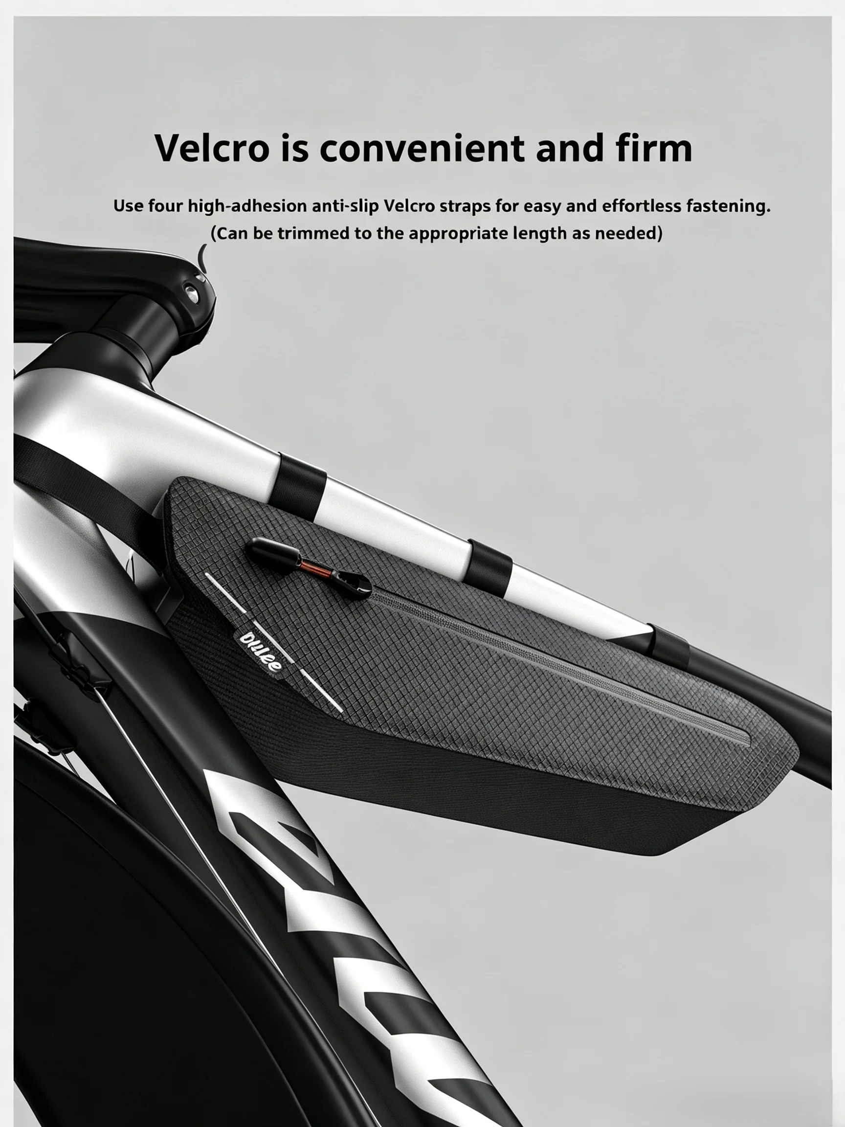 AliExpress enlee ENLEE Bicycle Top Tube Bag Lightweight Design Waterproof Storage 1.8L Capacity Double Zipper Convenient Bike Accessory