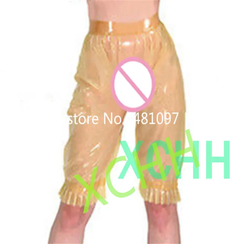 

Latex Panties Transparent Short Pants Sexy Rubber Shorts Handmade Underwear Cosplay Costumes