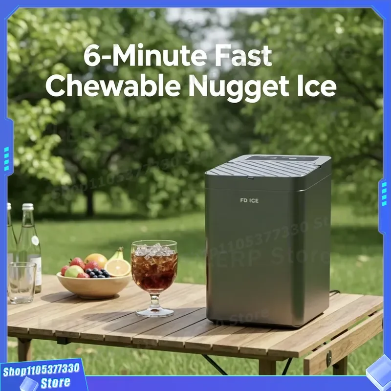 Wholesale Nugget Ice Maker Machine Portable Countertop 33lbs/24H Pebble Ice Maker with Self-Cleaning for Car Office Home