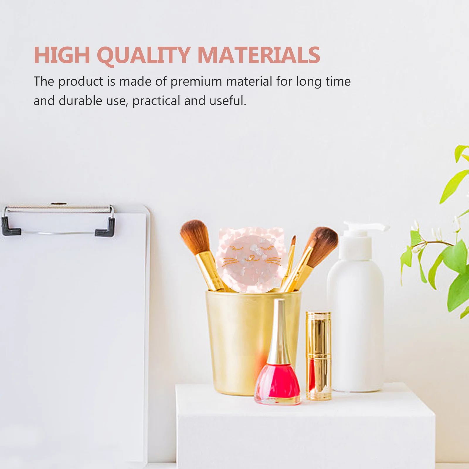 1Pcs Marble Makeup Mirror Portable Retro Handheld Compact Clear Mirror for Women Travel Accessories