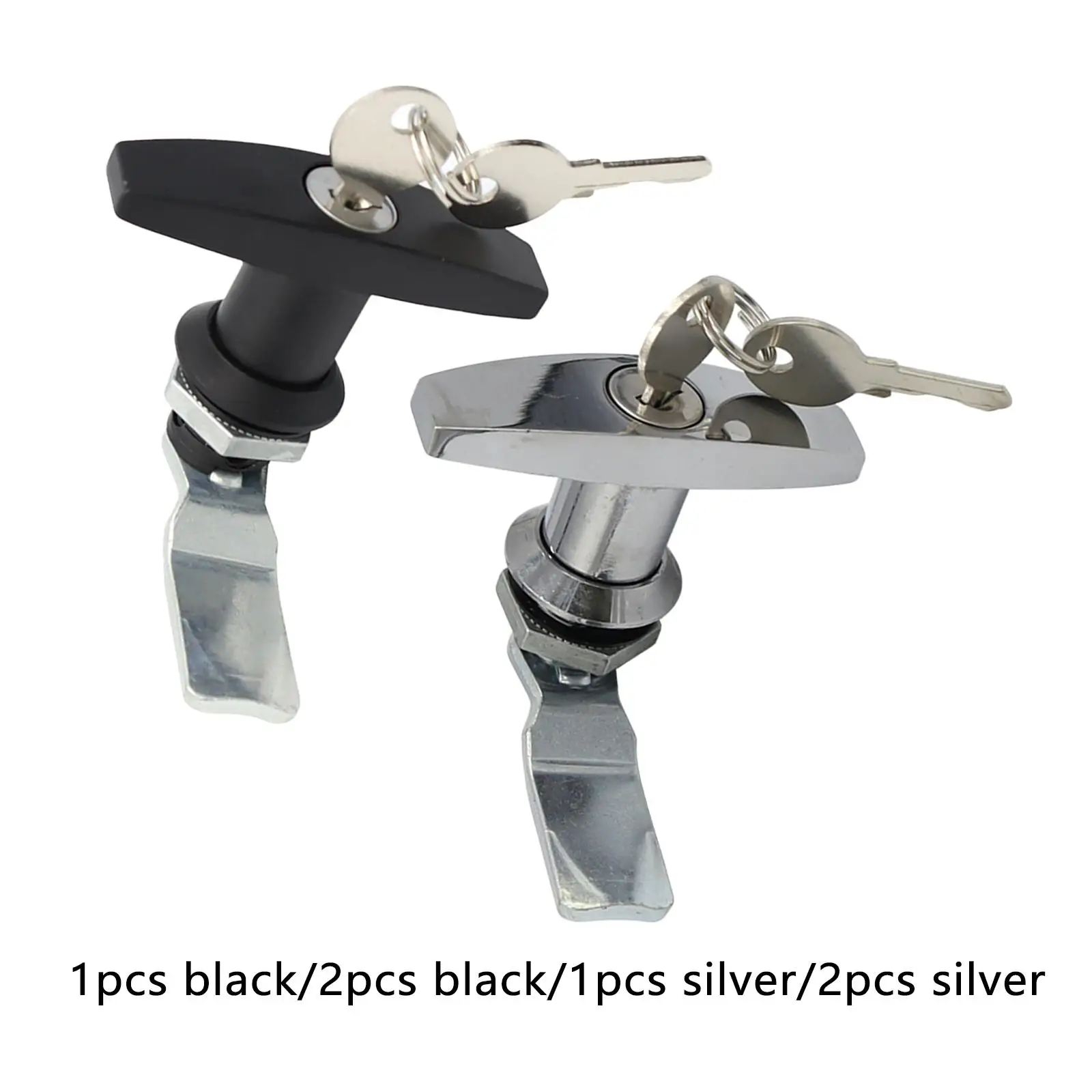 Anti-Theft T-Shape Handle Lock, with Keys, Distribution Cabinet Trailer T Handle