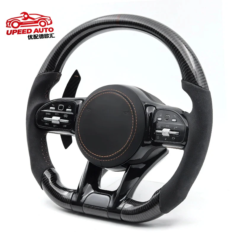 Steering Wheel Carbon for Mercedes Benz AMG C43 C63 W203 W204 W205 W238 W222 W212 W211 W220 W177 GT GLS Car Accessories
