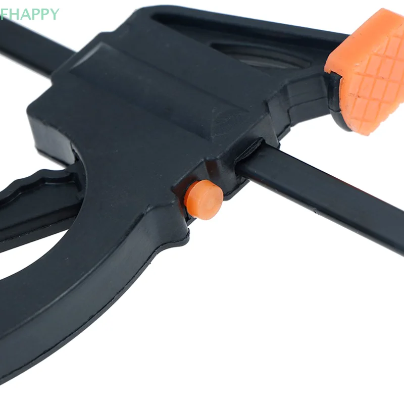 Clip fijo de 4 pulgadas, barra de carpintería, abrazadera F, agarre de liberación de trinquete, herramienta de carpintero manual DIY, abrazadera para proyectos de pegado