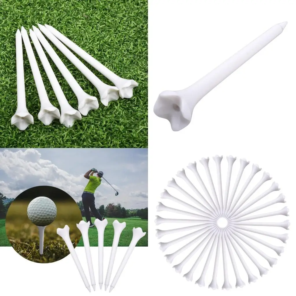 

R6FE 30Pcs Four Claws Golf Tees Golf Driver Training Tees Claws Type Low Resistance