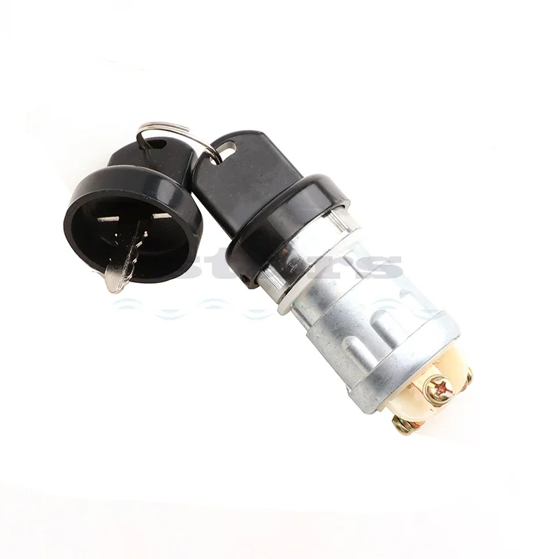 Motorcycle 12V Ignition Starter Switch OFF ON START Position 3 Contact Terminal Suitable for Go-Kart ATV Ignition Lock Cylinder