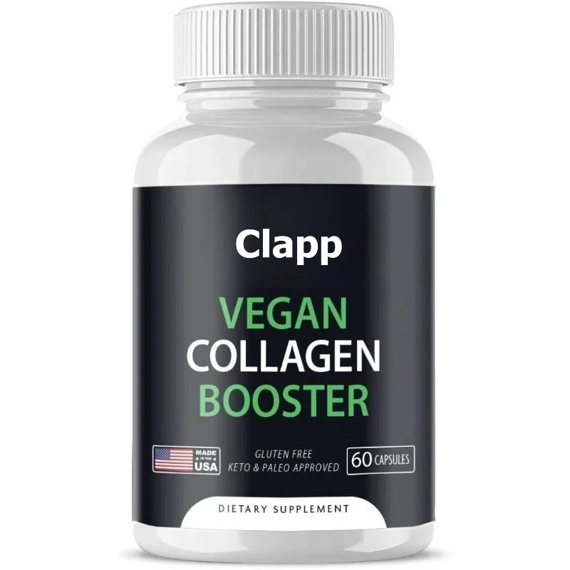 

Pure Vegan Collagen Supplement - Makes Hair, Skin, and Nails Healthy | Pure Vegan Capsules (60 Capsules)