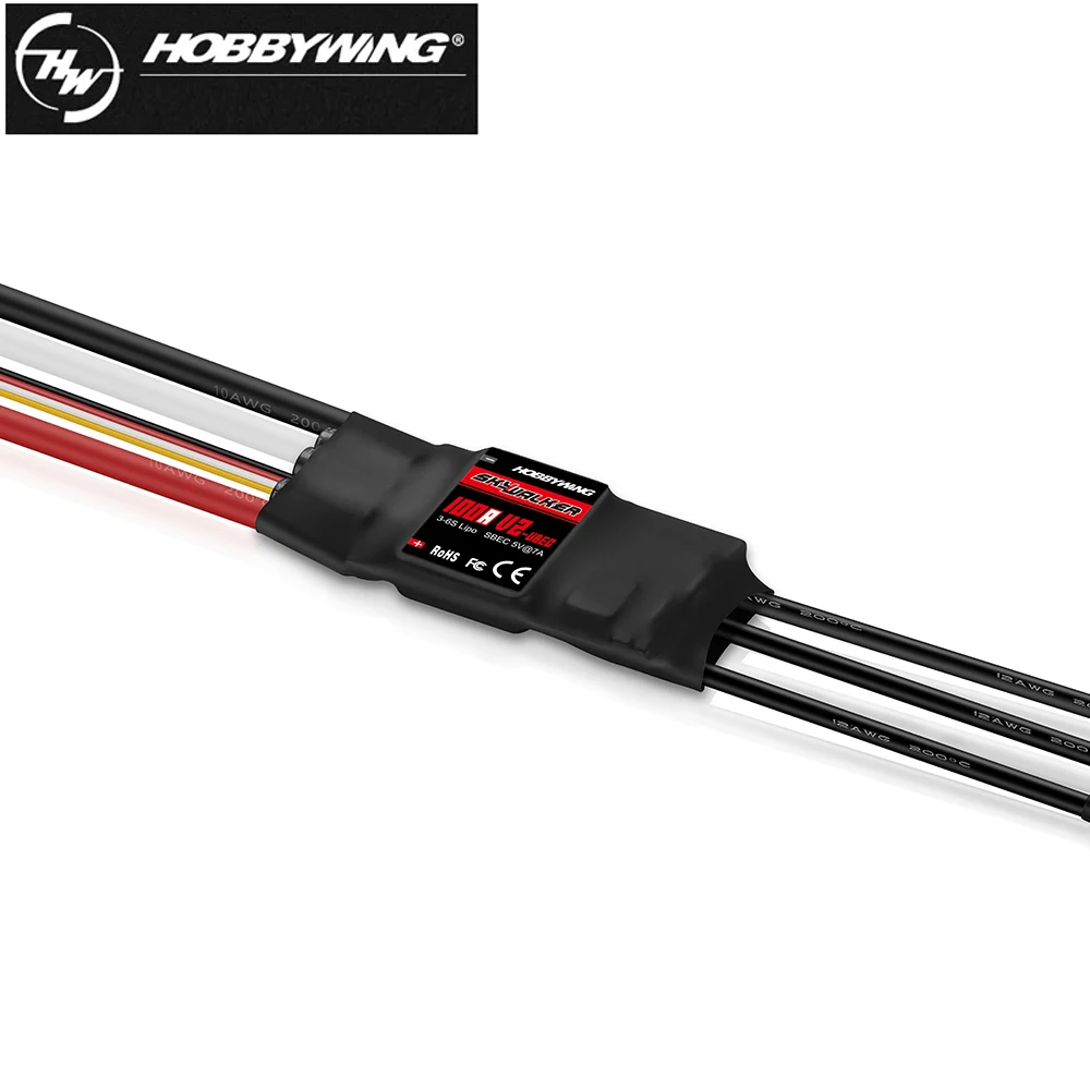 Hobbywing Skywalker V2 Brushless ESC 80A 100A V2 Drohnen-ESC 2-4S Geschwindigkeitsregler mit BEC/UBEC für RC-Quadcopter – Detail 14