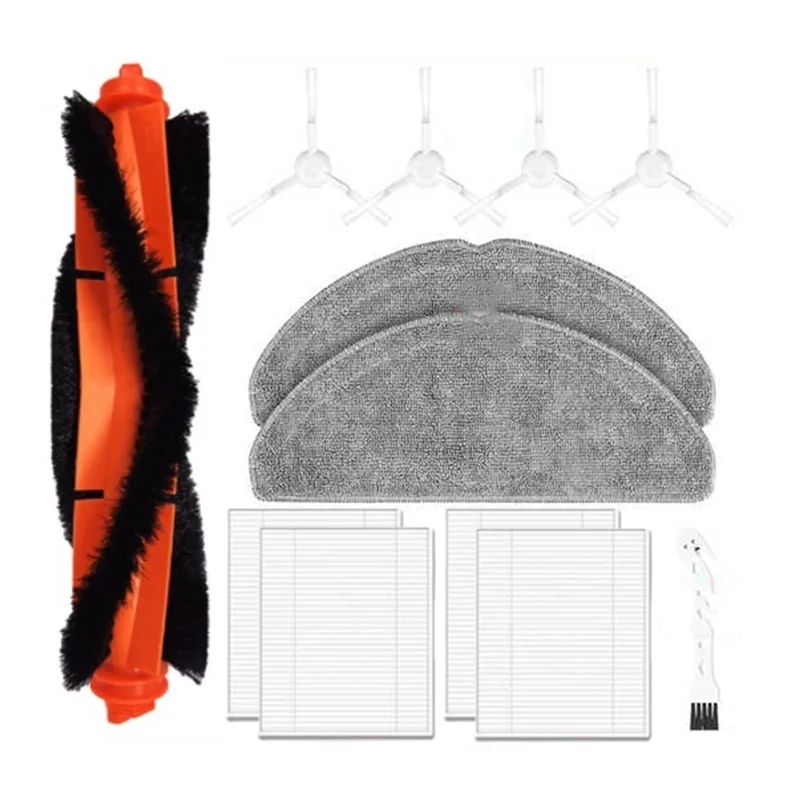 A02V-For Xiaomi S20 روبوت المكنسة الكهربائية الملحقات استبدال فرشاة جانبية رئيسية فلتر Hepa ممسحة القماش أجزاء