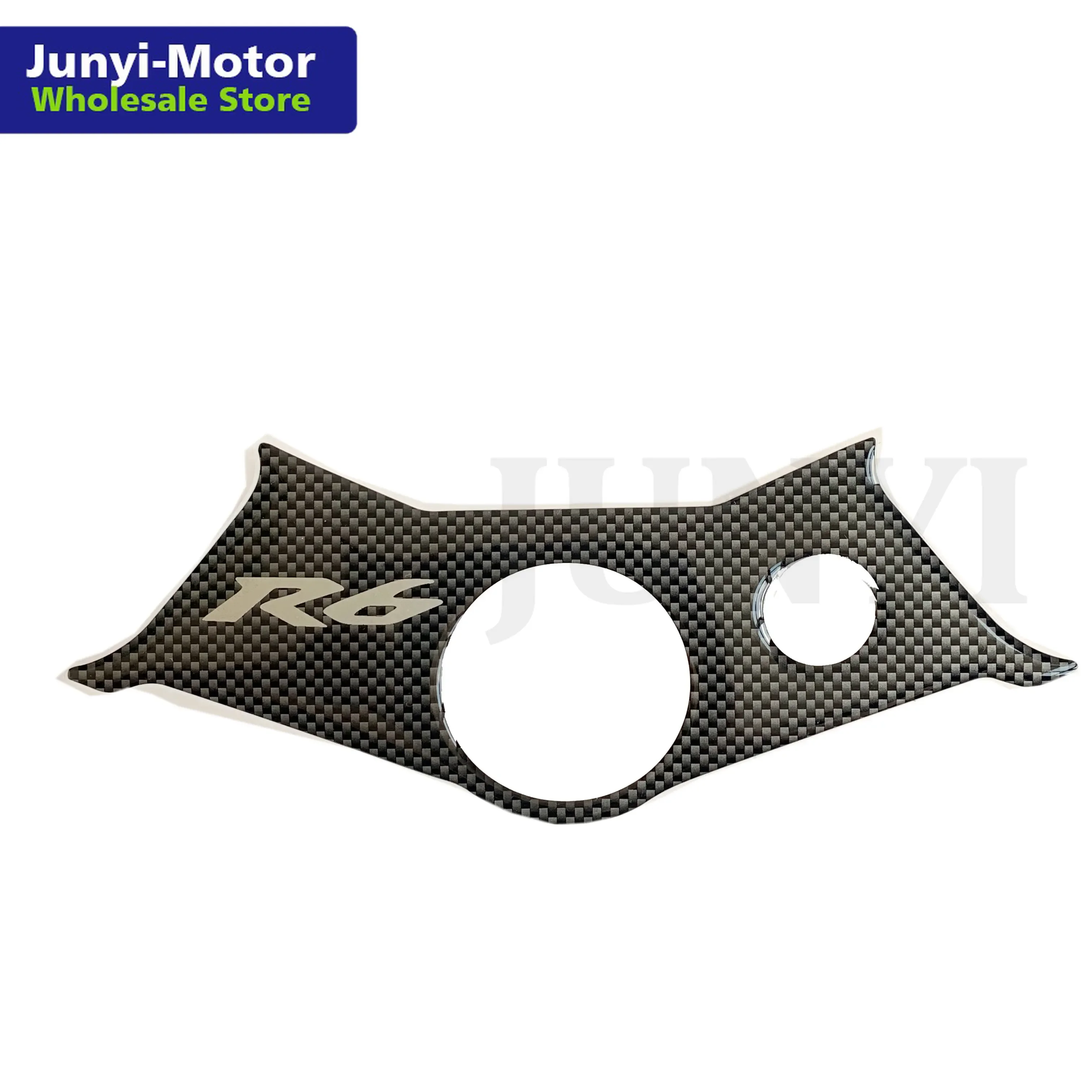 Autocollants de moto pour Yamaha, Yamaha YZF R6, 2003, 2004, 2005, décalcomanie 3D, tampon triple arbre, pince supérieure, autocollants avant