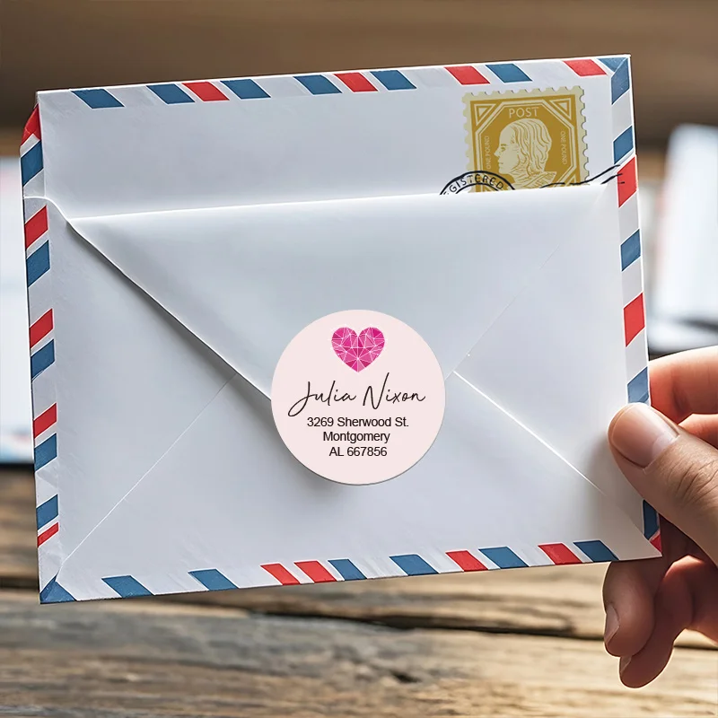 ملصقات عناوين مخصصة مقاومة للماء - ملصقات زهور الأقحوان للأعمال/العبوات/البطاقات، مادة صديقة للبيئة مقاومة للتمزق #5