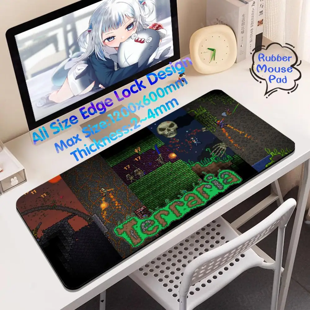 Terraria Large Gaming Mouse Pad Computer Office Mousepad PC Gamer Mouse Mat Laptop Mausepad Mouse Carpet Keyboard Mat Desk Pad