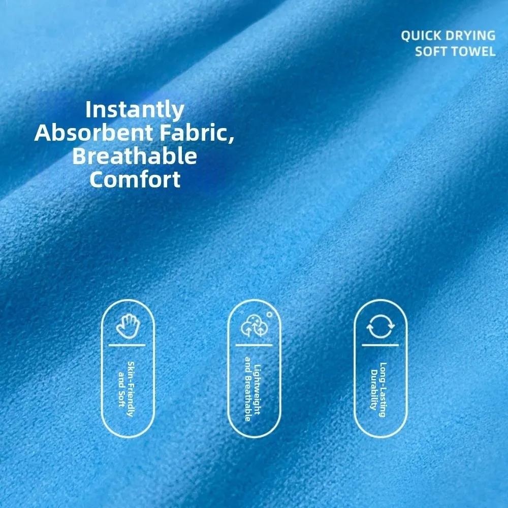 Microfiber Sweat-absorbing Towels Compact Quick-drying Fitness Towel 76×152CM Portable Running Towel Sports, Swimming, Etc