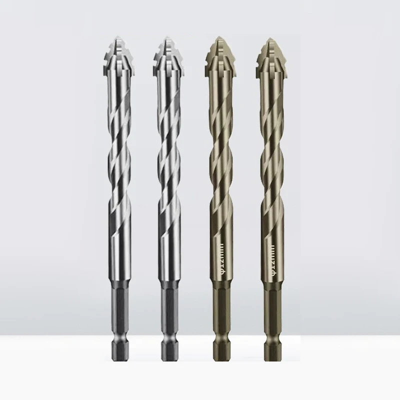 

New 3Pcs Four-Edge Sawtooth Eccentric Twist Drill Bit Set For Dry Drilling Of Ceramic Tiles Glass Marble Concrete Drill Bits