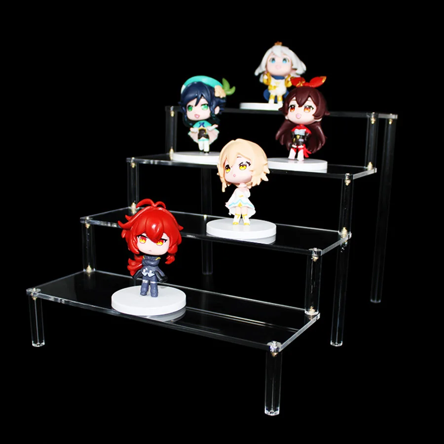 Clear Acrylic Display Stand For Anime Figures Cupcake Shelf Organizer Desserts Holder Jewels Display Risers Stand Perfume Stand