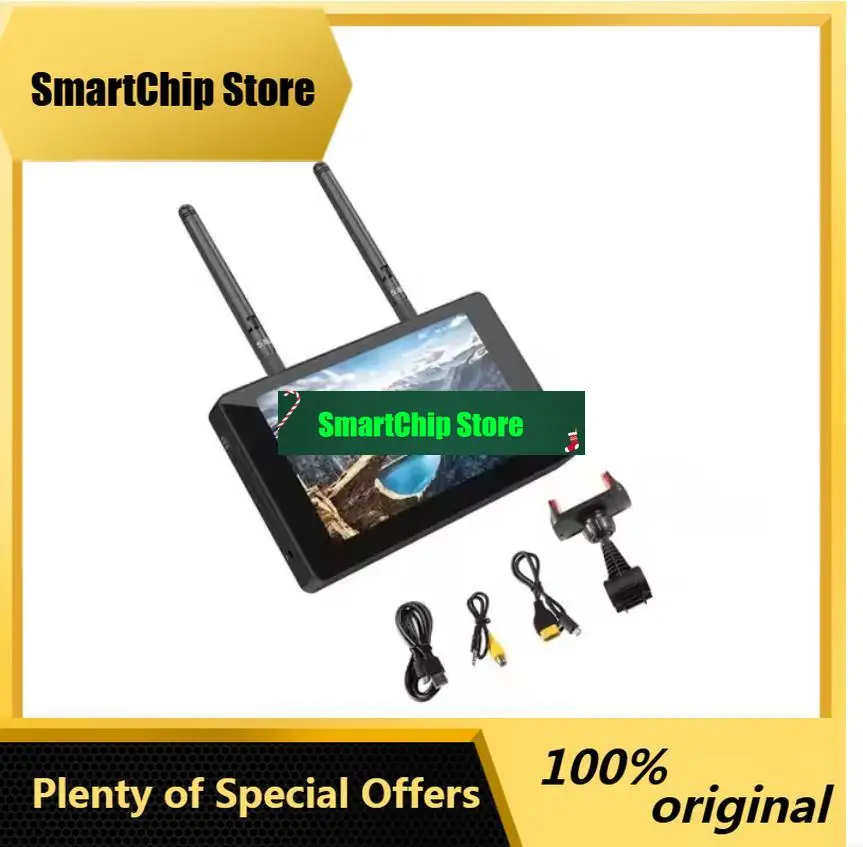 SmCpDMKR 5.8Ghz 40CH 5Inch LCD Display Analog FPV Monitor With DVR NTSC/PAL Video Recording For RC FPV Racing Drone Parts