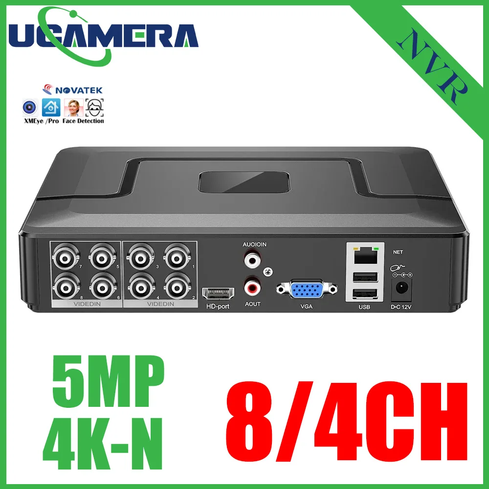 gravador de video digital hibrido para cameras 8ch 4k n 2k 5mp ahd dvr ai h265 megapixel nvr 5mp m ahd tvi cvi xiv cameras ip 01