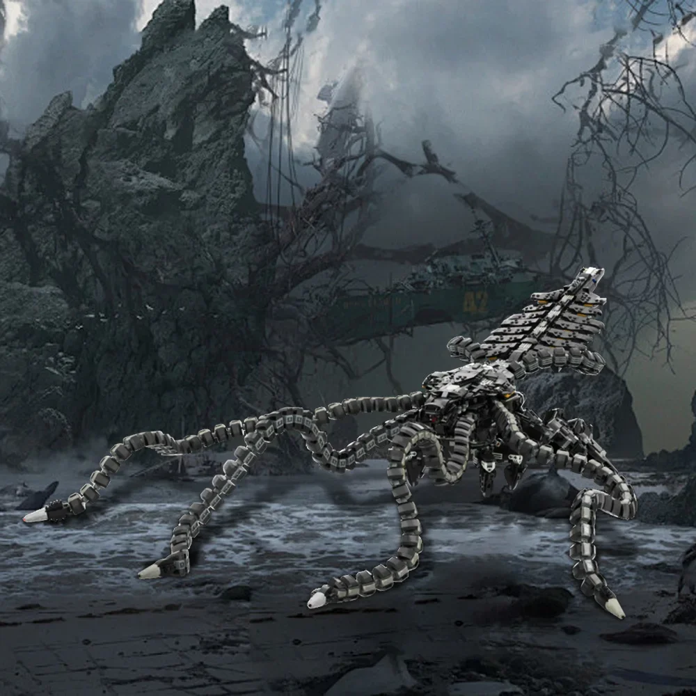 هدية ألعاب مكعبات بناء وحشية متوسطة الطول من Gobricks MOC Horus