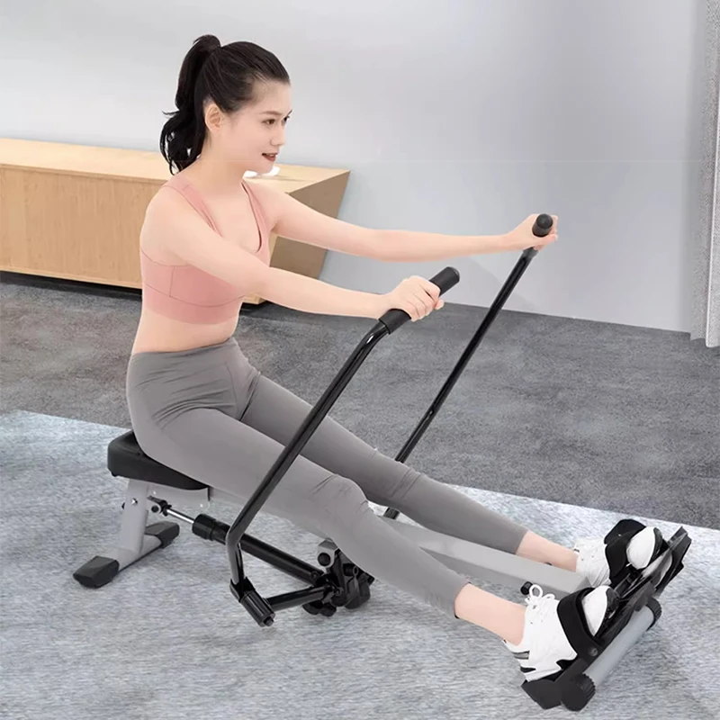 Super fat-burning simulated sculls hydraulic resistance silent rowing machine home fitness equipment rowing machine