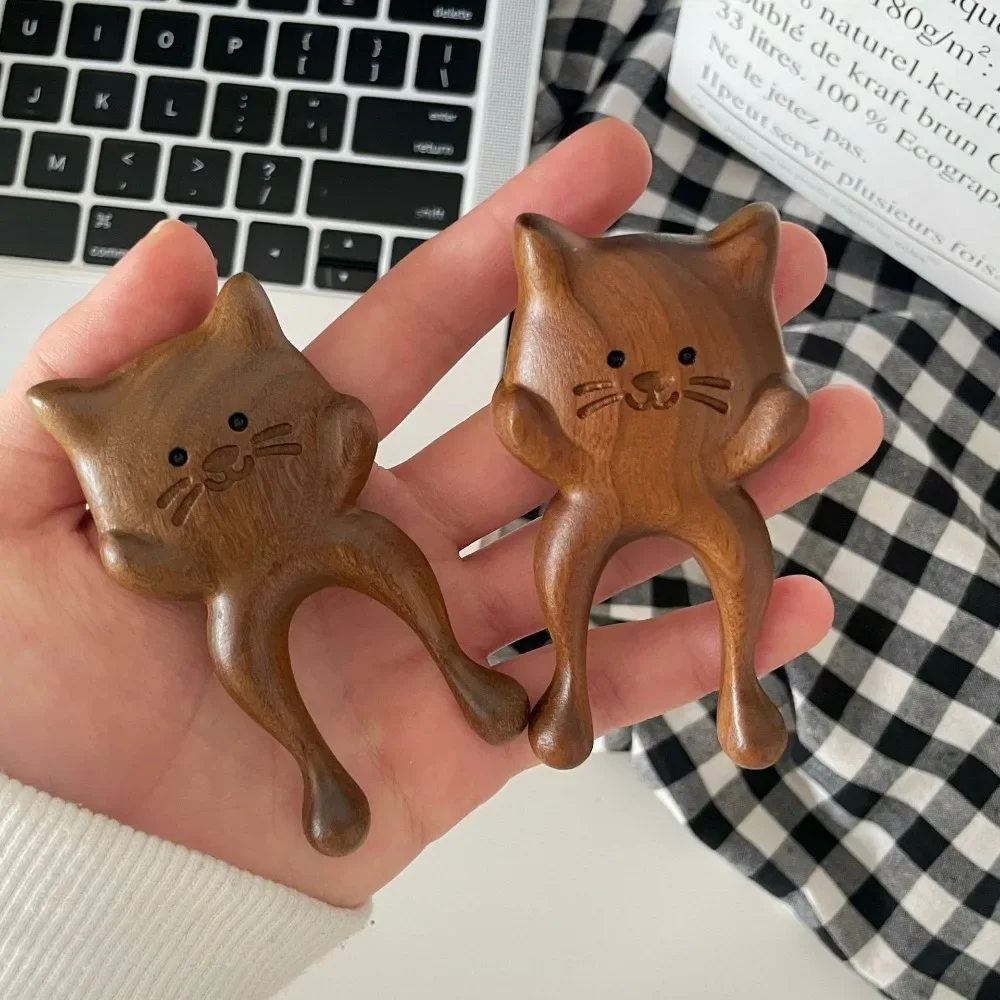 

Cat Nose Bridge Massage Comb Cute Cartoon Natural Sandalwood Eye Massage Comb Household Ear Scraper Facial Lifting Therapy Tool