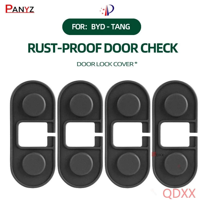 For BYD TANG Door Limiter ABS Protection Cover Door Lock Buckle Cover Modification Model Silicone Door Arrester Pads Accessories
