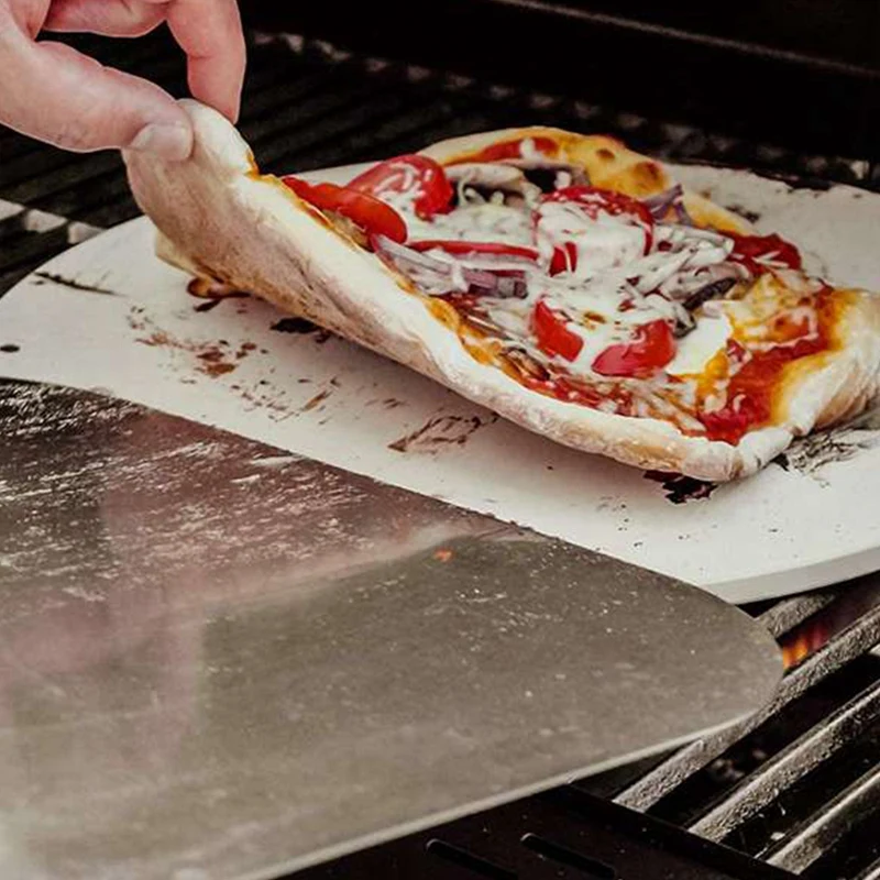 Imagem -04 - Placa de Pedra Redonda Cordierite Pizza Pedra para Assar Forno Grelhar Cozinhar e Servir Pizza Pão e Queijo 305 cm