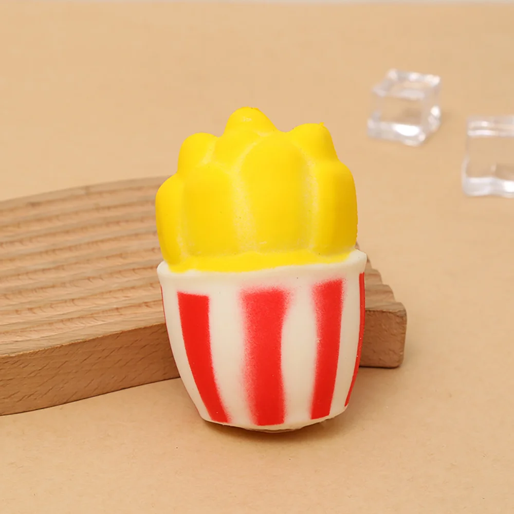 1pc Random Style Simulated Cola Burger Soft Pinch To Relieve Daily Tension Stress Decompress Fidget Decoration Kitchen Gift Toy. view 4