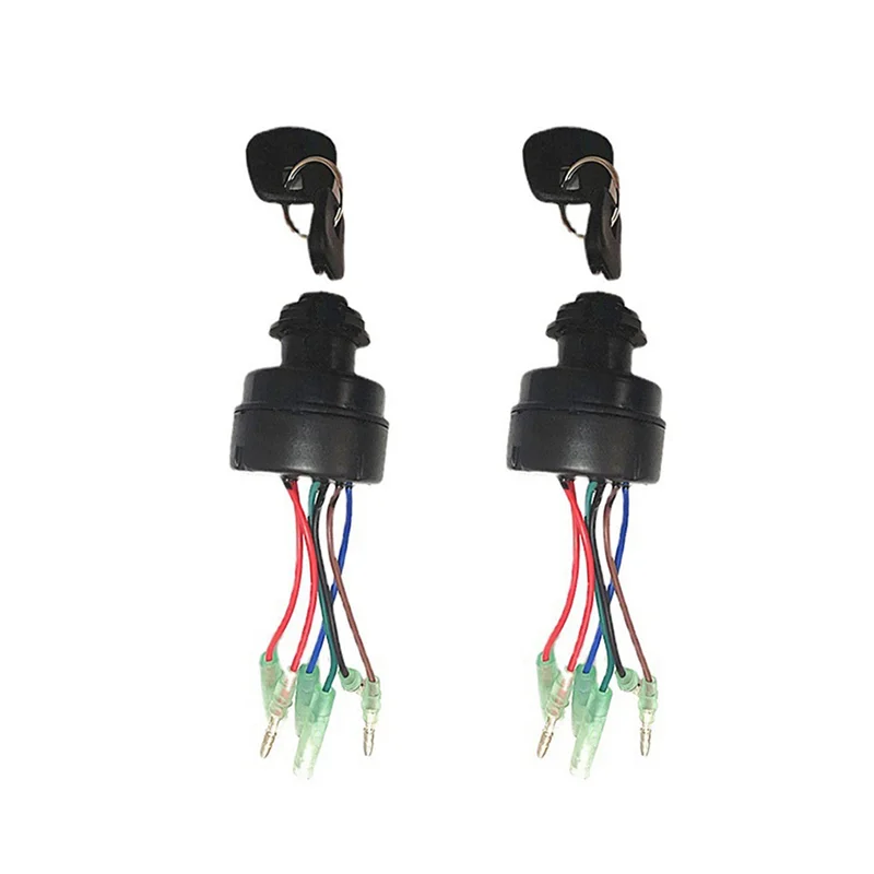 2X para caja de Control remoto fueraborda Tohatsu interruptor de llave de encendido 353-76020-3 353760203-A99D