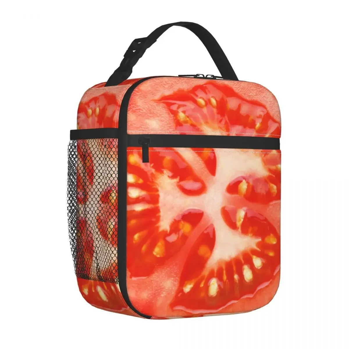 

Tomato Insulated Lunch Bag Cooler Bag Lunch Container Funny Food High Capacity Tote Lunch Box Girl Boy Work Picnic