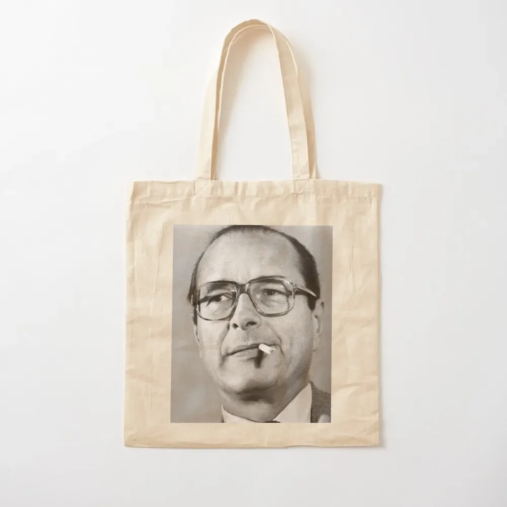 

Jacques Chirac smokes Tote Bag custom fabric bag Women's shopping bag Handbags women